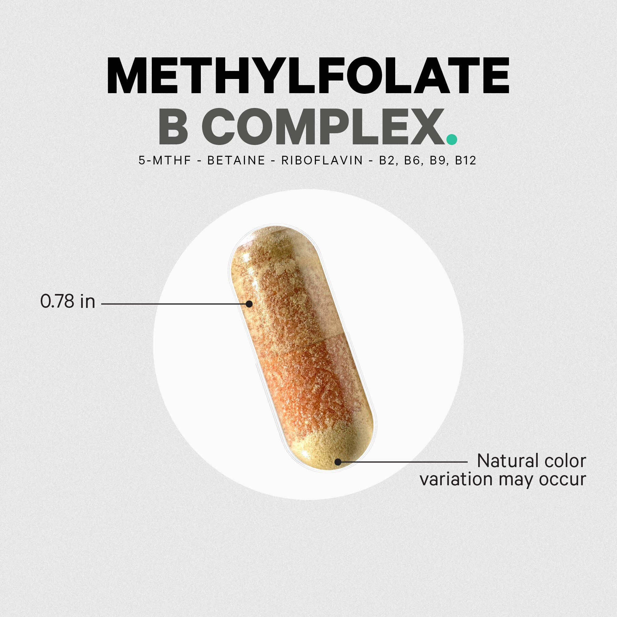 Methylfolate B Complex - 120 Capsules (60 Servings)